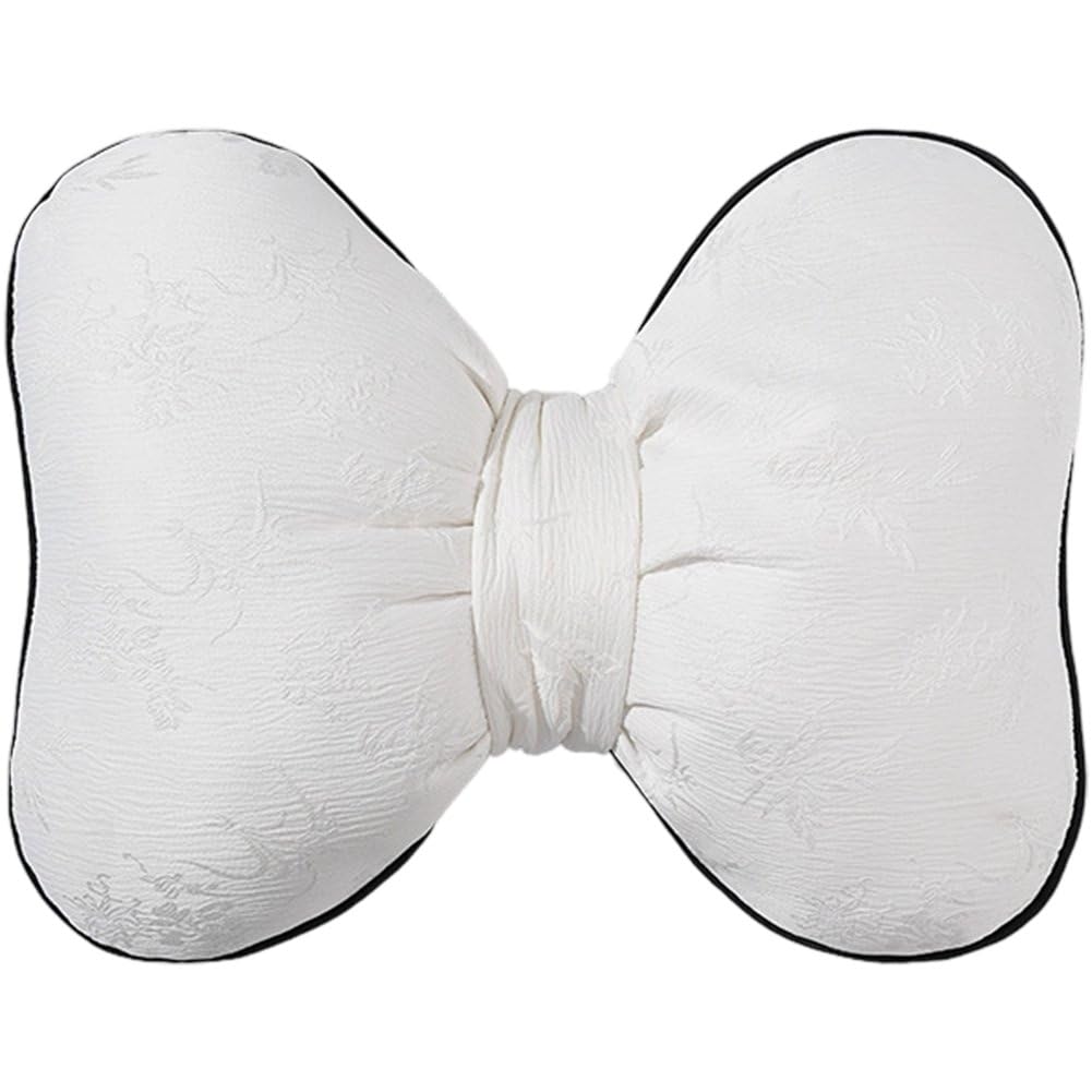 Coussin nœud papillon en satin pour soulager le dos sur votre canapé ou en voiture