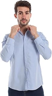 قميص عصري بياقة ماندرين وأزرار أمامية للرجال من وايت ماندرين.