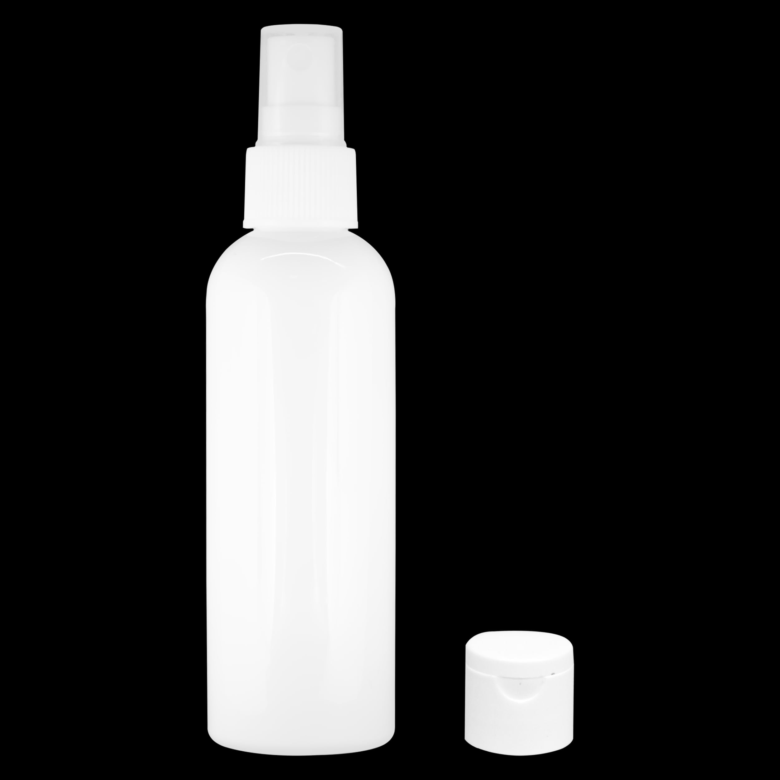 MCLEAR Plastic Pump Bottle Spray Dispenser, Clear Empty Fine Mist Plastic Mini Travel Cylindrical Bottle, Portable Refillable Makeup Sprayer Container Perfume, Liquid,With Flip Top Cap,White,PC-1-image-45