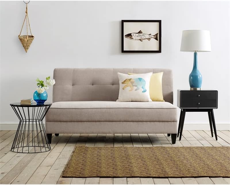 Miniatura 4 de Pemberly Row Mesa auxiliar moderna de metal con tapa redonda en color negro