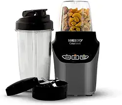Liquidificador e Processador Mallory Gourmet - 1000W, 6 Lâminas em Aço Inox, Tritura Gelo, Painel Easy Touch, 2 Copos Tritan com Tampas - 127V