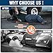 2025 New 60''x28'' Rolling Creeper Mat, Black Car Repair Mat, Foldable Car Repair Pad Suitable for Car Repair Work on All Terrains