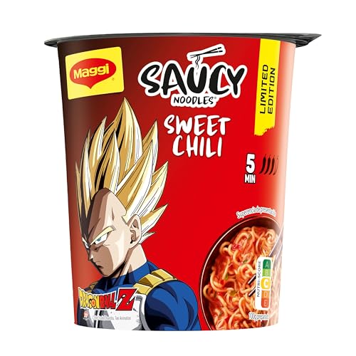 MAGGI Saucy Noodles Asia Sweet Chili Vaso - Pack de 8 x 75g
