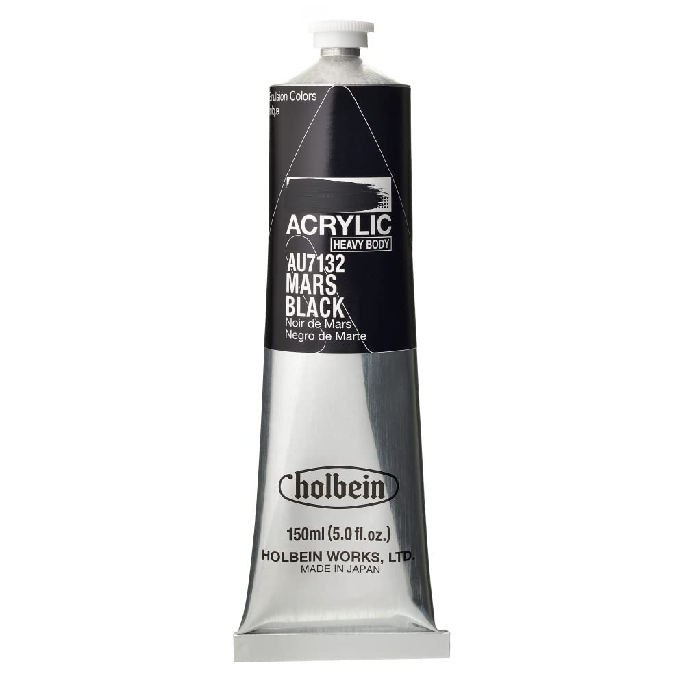 Holbein - Artist Heavy Body Acrylic - 150ml Tube - Mars Black