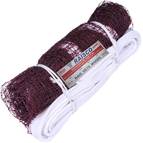 Image of RAISCO 716E Nylon TopTap Practice Badminton Net (Brown), Brown, Black
