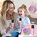 Hockvill Mini Karaoke Machine for Kid with 2 Microphones, Bluetooth Toddler Karaoke Toy with LED Lights, Rechargeable Portable Speaker for Girls & Boys Ages 3-10, Christmas Birthday Gift for Kids