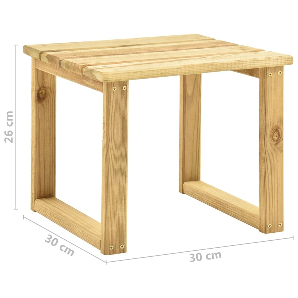 Leżak ogrodowy ze stołem i nakładką z drewna sosnowego, impregnowany, regulowane oparcie i podnóżek, 198 x 90 x 30 do 75 cm, na taras, balkon, basen i plażę