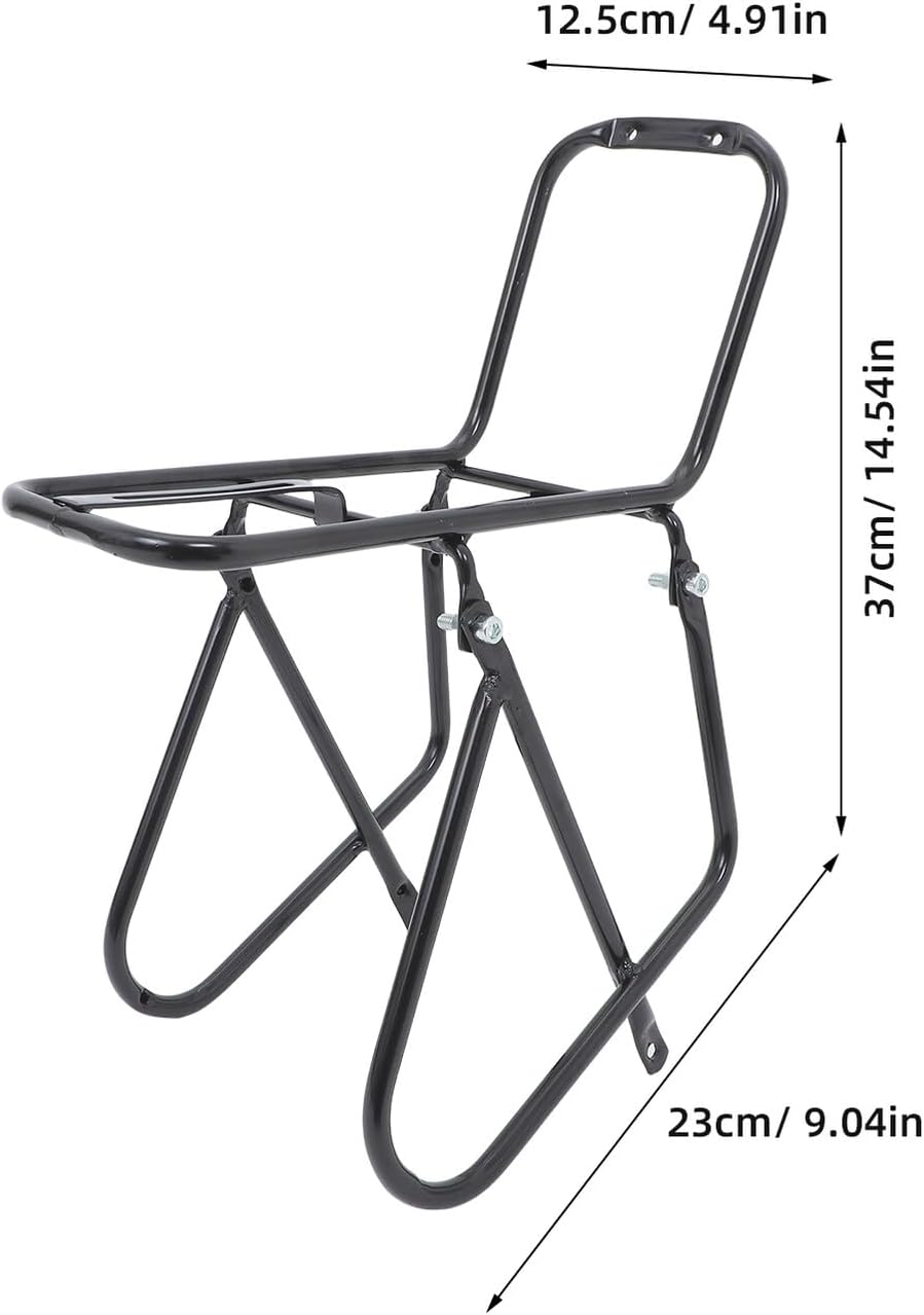 GLEAVI Universal Aluminum Front Bike Rack, Metal Front Fork Holder for Mountain and Road Bikes, Touring Cargo Carrier for Commuting and Long-Distance Cycling