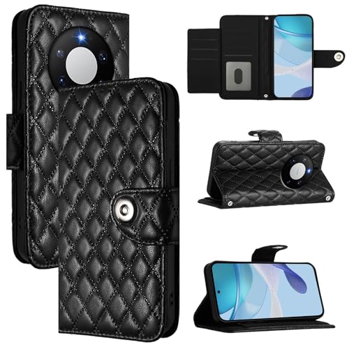 linsuyu Cover Compatible with Huawei Mate 80 Pro Max,Compatible with Huawei Mate 80 Pro Max Dual Slot Wallet Cell Phone Cover Black