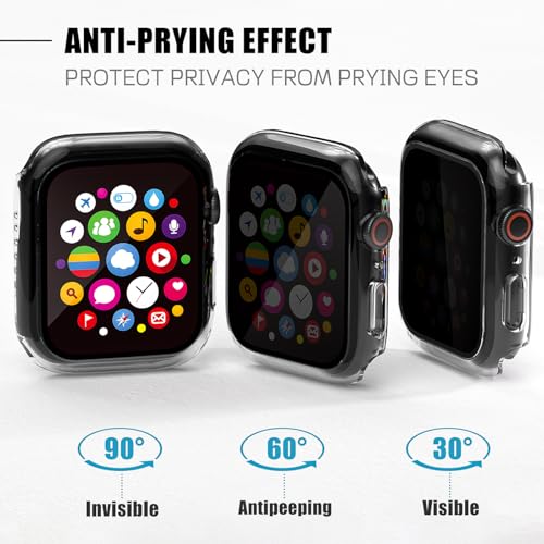 Image of Privacy Case for Apple Watch Screen Protector Series 4-6 SE 40mm