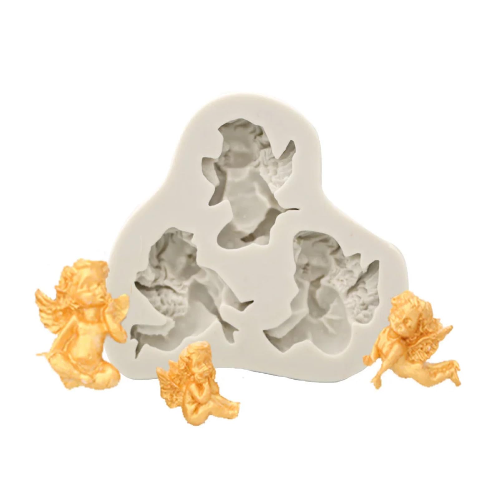 Moule en silicone ange 3D pour chocolat fondant et résine époxy