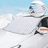 VasedGins Auto-Windschutzscheiben-Abdeckung, Winter, magnetische Windschutzscheibe...