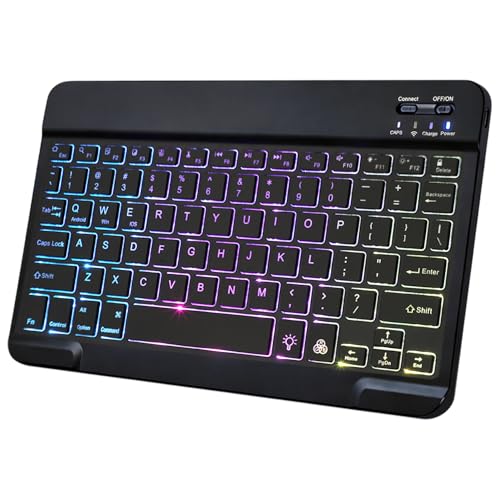 KUNSI Backlit Bluetooth Keyboard for iPad, Rechargeable Slim...