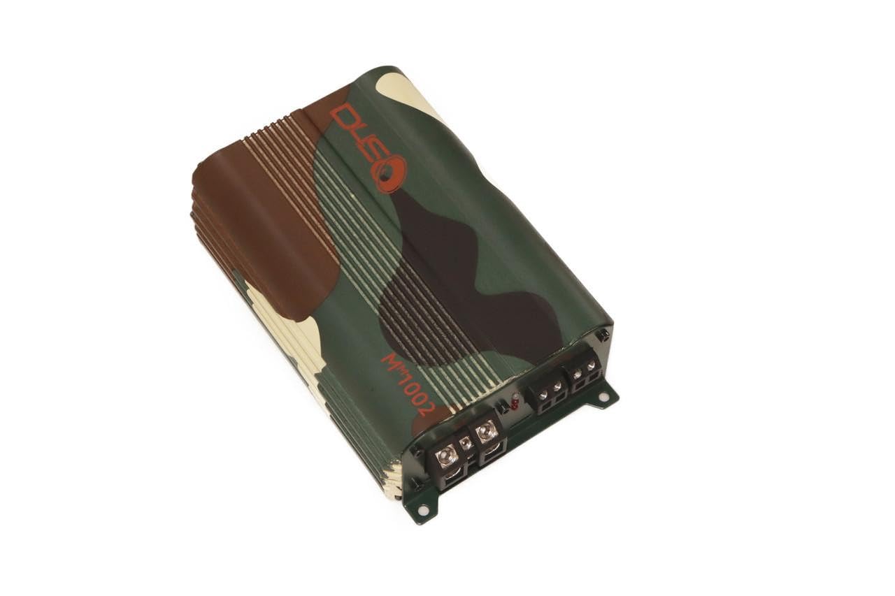 Down4Sound MM1002 Mini Maxx Camo 350W RMS Mini 2-Channel Car Audio Amplifier