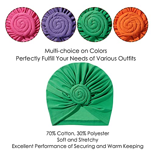 Image of KYNARI Turban Head Wraps for Women, Pretied Stretch Bonnet Hair Wrap | African Knot Turban Hats Pre Twist Headwear Soft Head Scarf Elastic and Breathable Head Covering Cancer Caps for Black Women