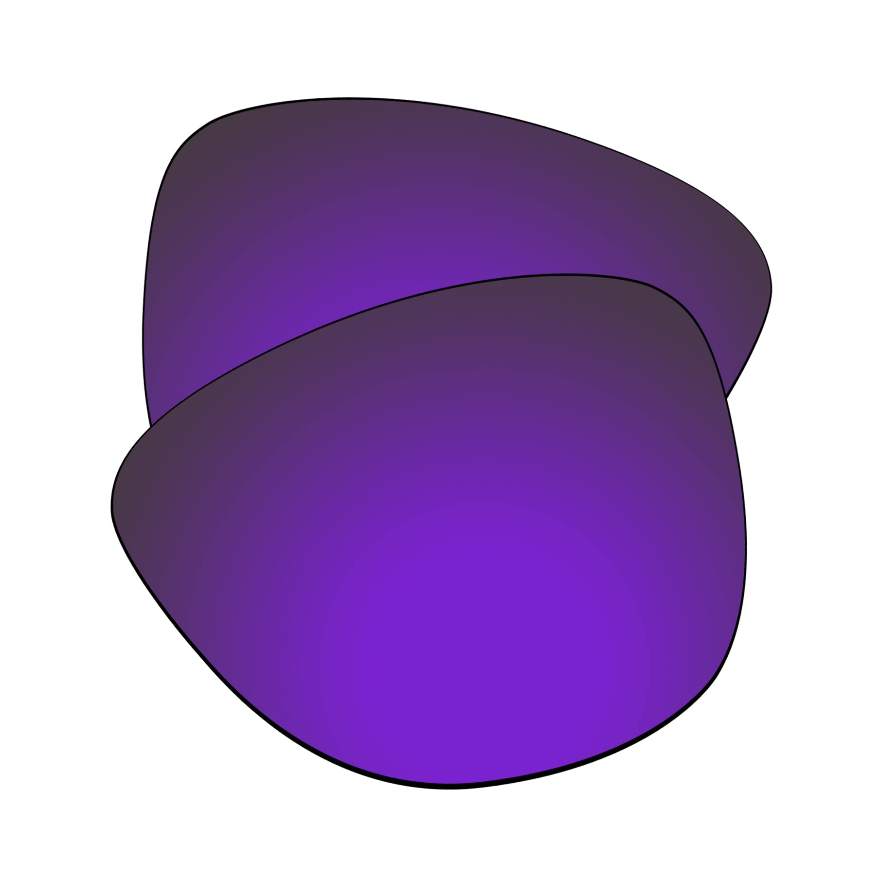 EZReplace Lentes de repuesto para gafas de sol Oakley Frogskins OO9013 (lentes polarizadas), se adapta al marco Oakley Frogskins (azul violeta)