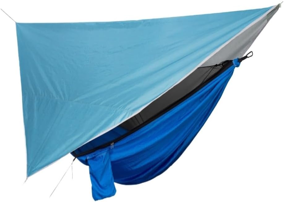 Outdoor Camping Hammock, Quick-Opening Canopy with Mosquito Net, Cotton Breathable Hammock, Waterproof Sunshade Hammock, Courtyard Leisure Hammock (G)