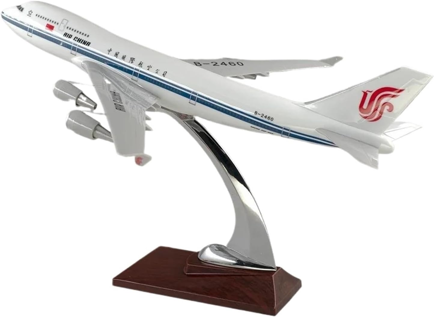 Miniature Scale 32cm 1：200 for Diecast Resin Aircraft Model B747 Souvenirs Collection Desktop Decoration Flying Toy Game Kits