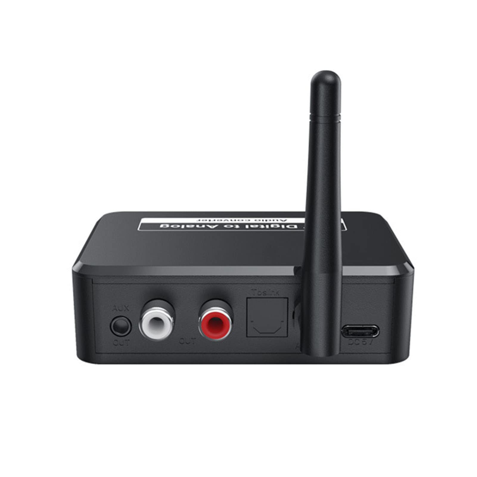 Cosiki Ricevitore Bluetooth 5.1, Convertitore da Digitale Ad Analogico, Ricevitore con SPDIF su 3,5 Mm AUX, Ideale per Sistemi Domestici di Altoparlanti Wireless con Commutazione Professionale
