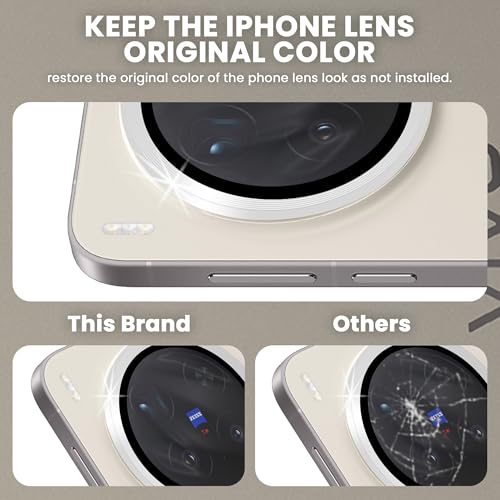 Image of ArmourPro Camera Lens Protector for Vivo X300 Pro (6.78 Inches) Tough HD Individual Aluminum Alloy Rings 9H Camera Cover, Scratch-Resistant,Camera Lens Protection| Silver, 1 Pack