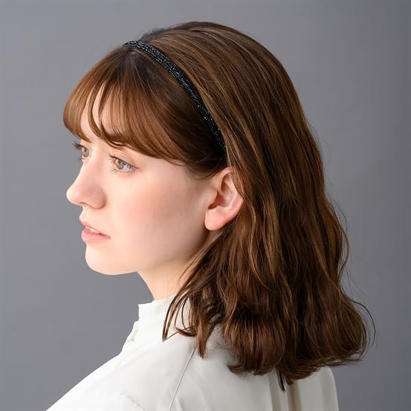 新品未使用　コンプレックスビズ　カチューシャ　結婚式　卒業式　スワロフスキー Amazon.co.jp: コンプレックスビズ ラフィネ ヘアバンド ブラック