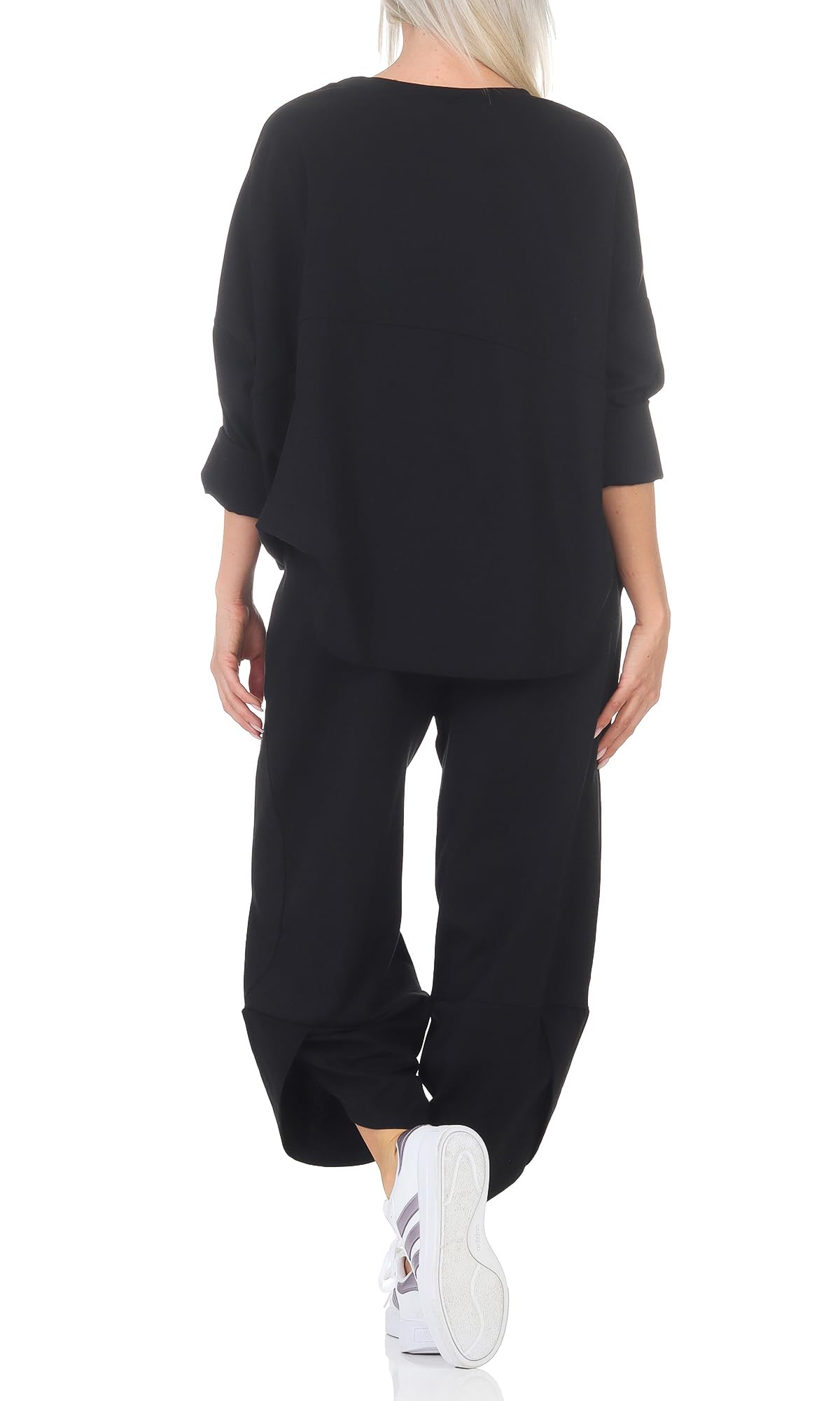 Hausanzug Damen Zweiteiler Cozy Lounge Set BequemerJogger für Frühling & Herbst Weiche Jogginghose & Pullover 6171