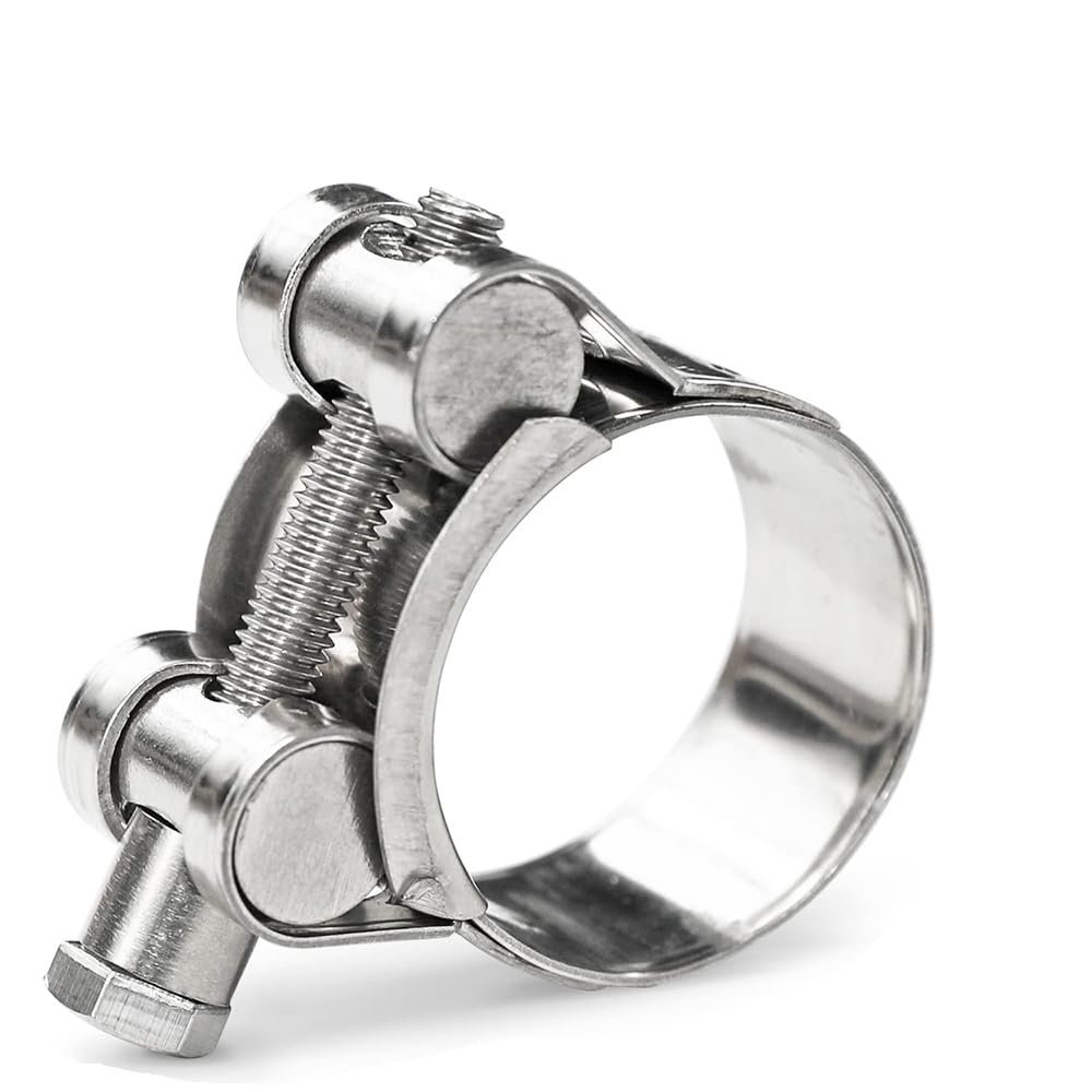 1pc T Bolt Exhaust Pipe Clip, 304 Stainless Steel Hose Clamp Fits 17-19mm to 162-174mm for Marine Pipeline Fix(1pcs 149-161mm)