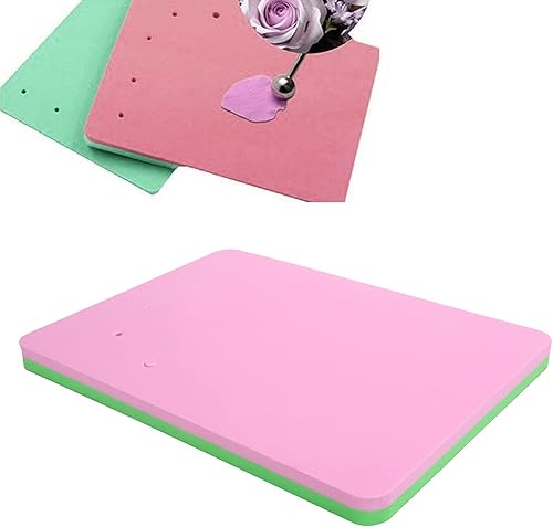 Almohadilla de espuma de fondant, alfombrilla rectangular de esponja para pasteles con 5 agujeros para decoración de pasteles, pasta de bricolaje,
