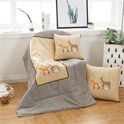 Oreiller couette double usage pliant pour climatisation et bureau - 3