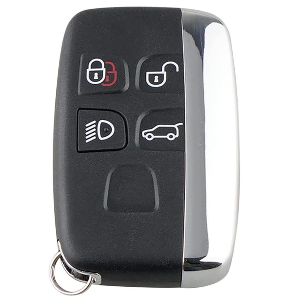 ROYALFOX(TM 5 Buttons Silicone Carbon Fiber Smart Remote Key Fob Case Cover For Land - View #2