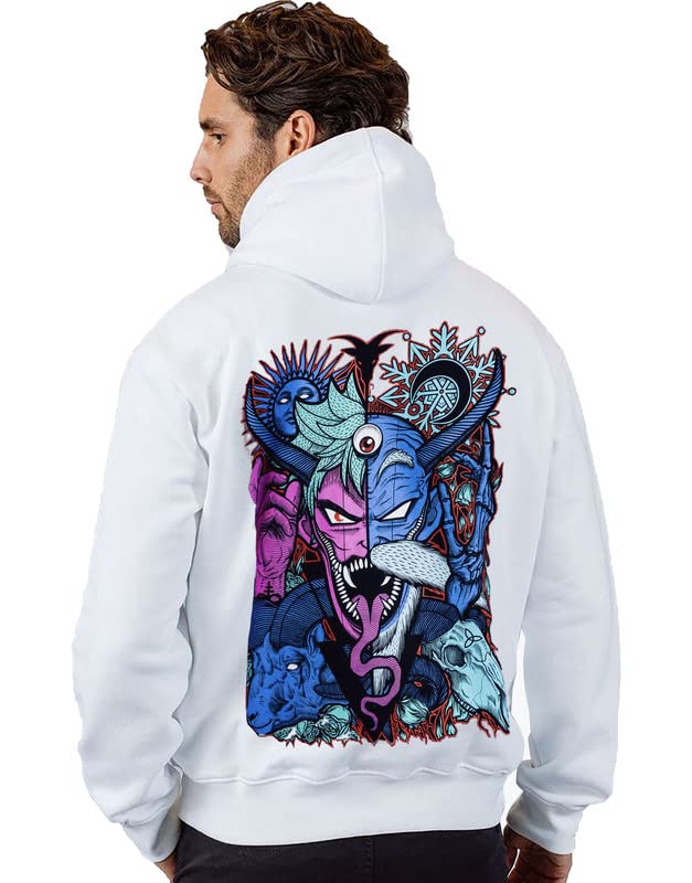 Image of VLAM Demon Dark Art Back Print Unisex Winter Hoodie