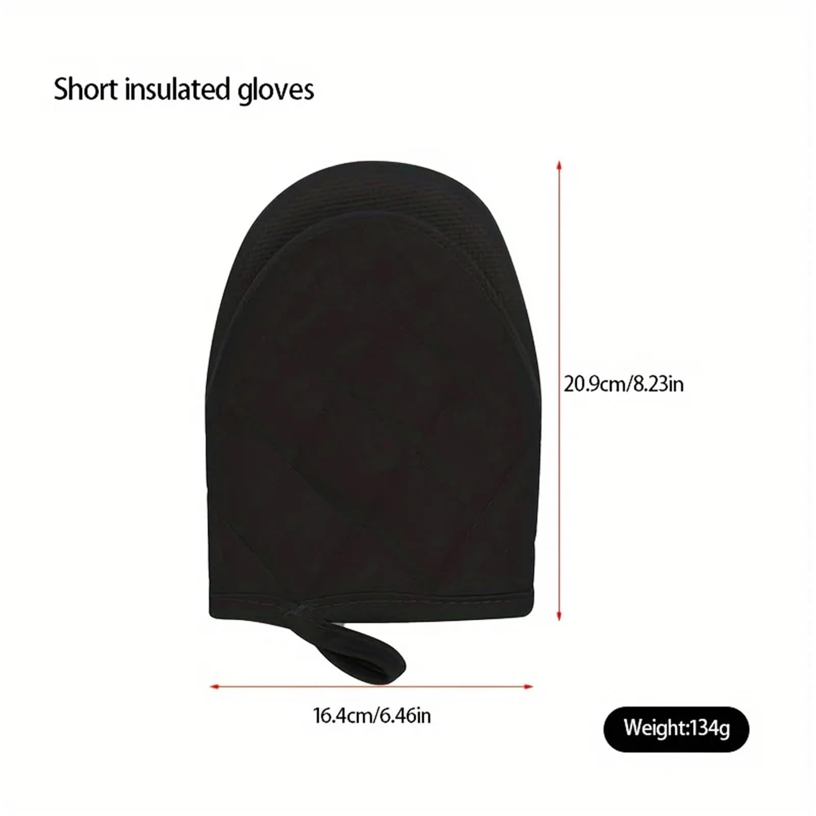 Oven Gloves Gants de Cuisine en Silicone Multicouches for la et pâtisserie antidérapants résistants à Chaleur(A Pair Black)