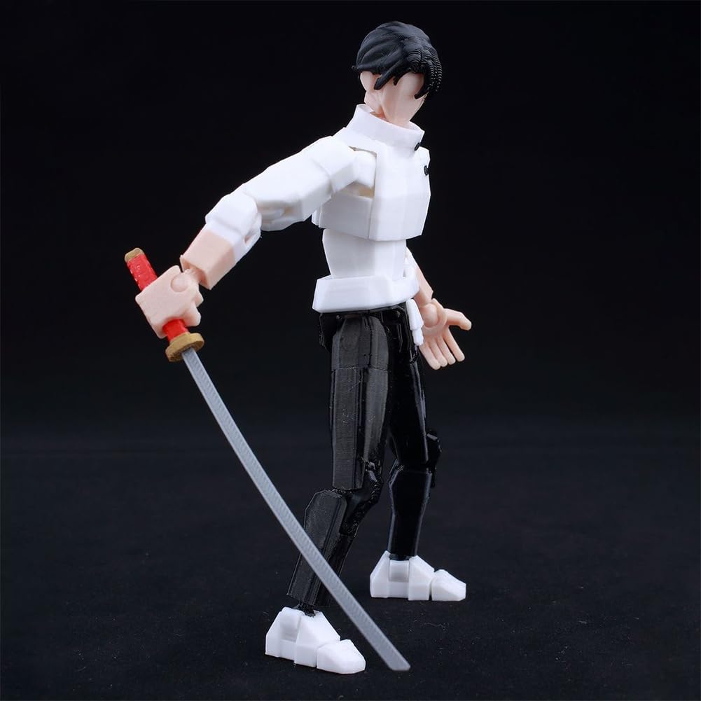 2PCS Orimoto Rika/Okkotsu Yuta Figura de Acción JJK Anime Figuras Estatua 12CM Impresión 3D Multi Articulación JJK Okkotsu Yuta Figura Articulada Modelo Móvil Escritorio Decoración Adornos