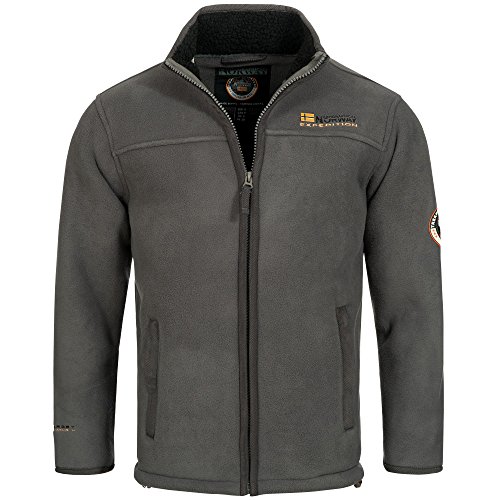 GEO NORWAY Giacca Invernale Uomo Modello H-357 - Trapuntata, Con Cappuccio, Colore Blu Navy, Taglia S