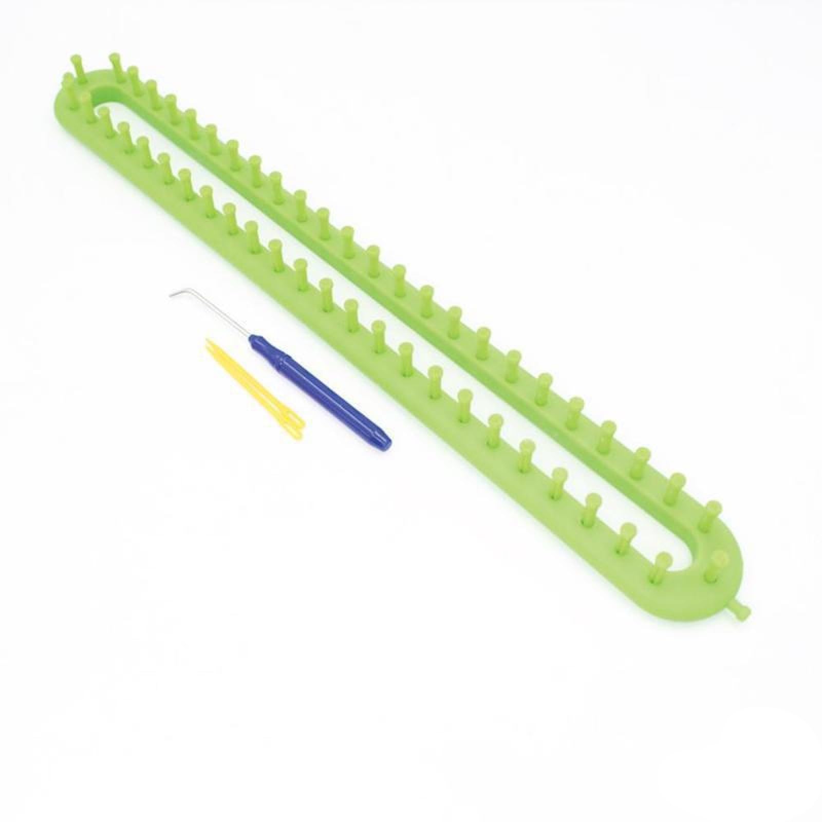 tooloflife 1PCS Looms Set, Knitting Craft Kit Long Knitting Loom for Sock Scarf Hat Maker(47cm Green)