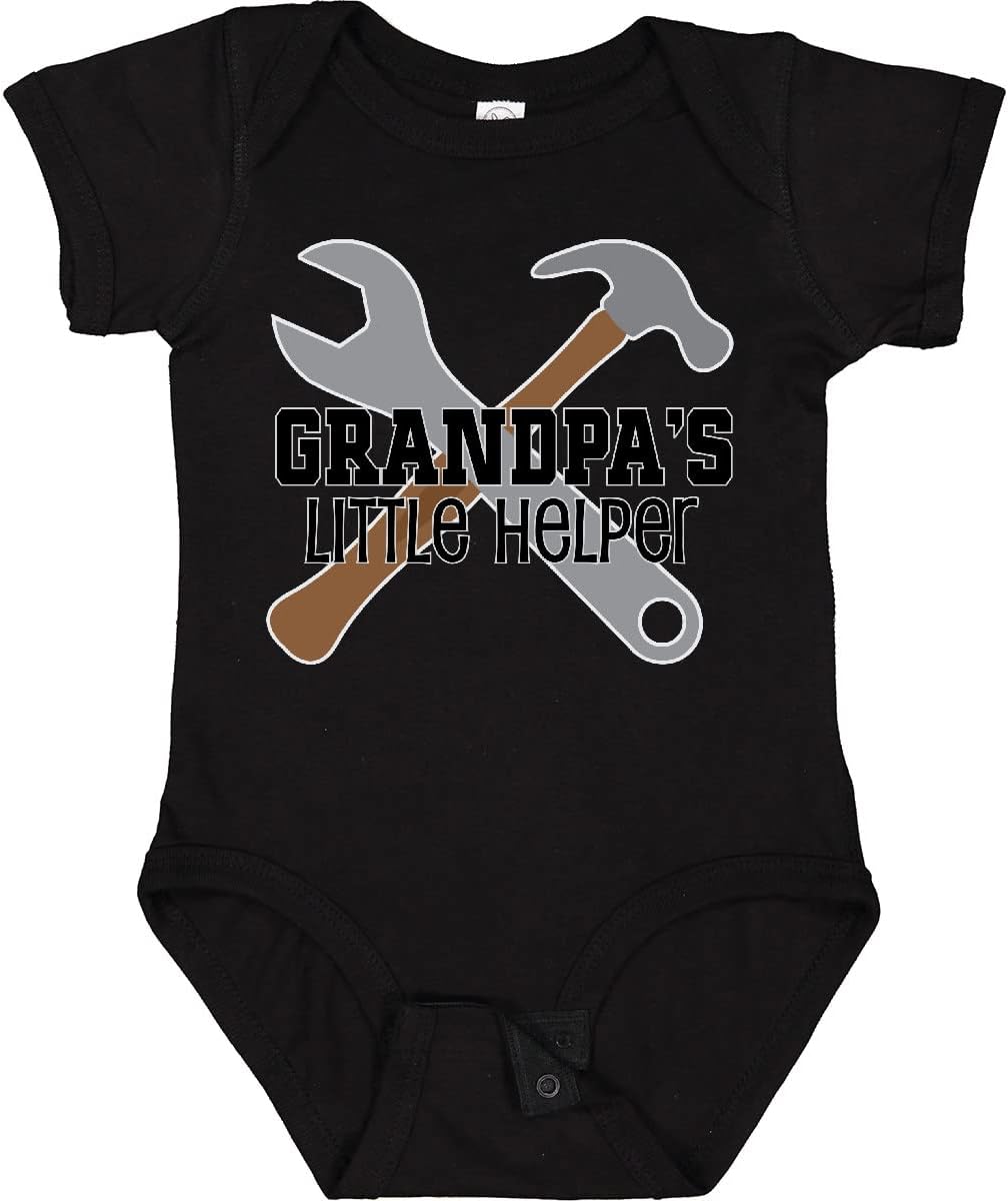 inktastic Grandpa Little Helper Baby Bodysuit