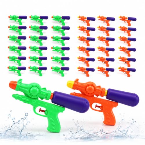 Imagen de AMATOYS Pack de 36 Mini Pistolas De Agua para Niños Juguete Divertido De Verano Ideal para Playa