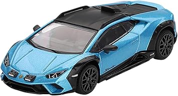 MINI GT Huracan Sterrato Blu Aegir Blue Metallic with Black Top Limited Edition 1/64 Diecast Model Car MGT00807
