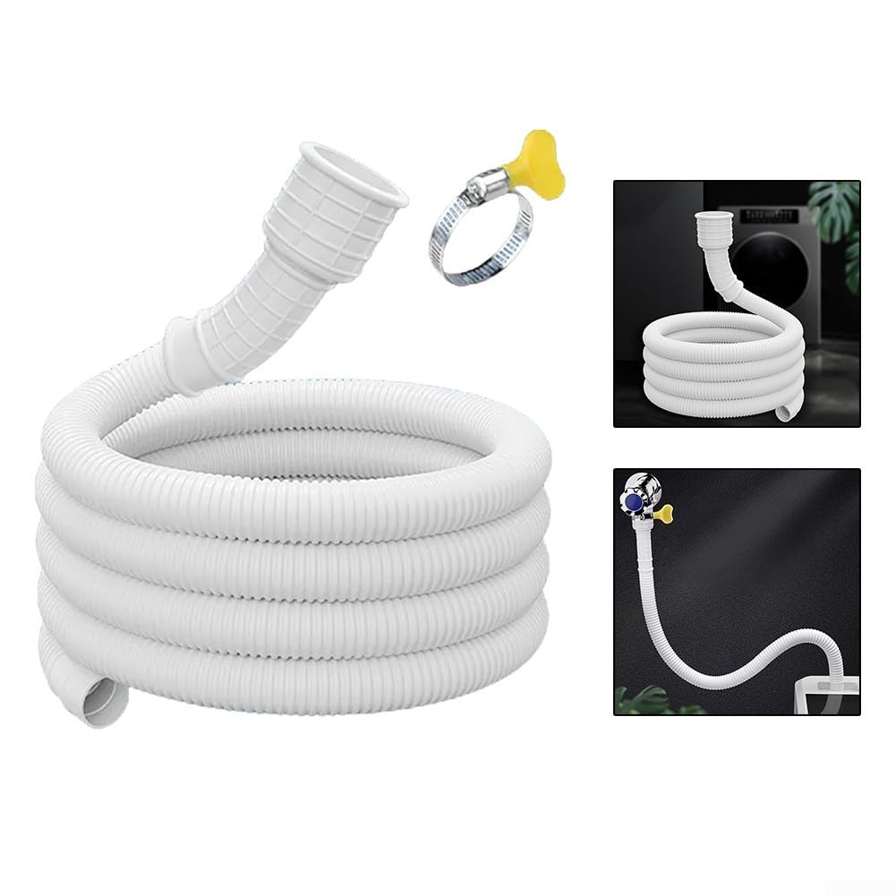 Manguera de desagüe, Manguera flexible for agua diseñada for lavadoras y aires acondicionados(3meter)