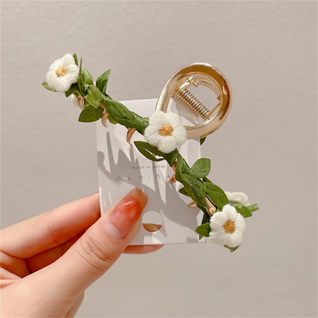 Super Immortal Flower Hair Clip Shark Back Spoon Hairpin Mori Style Elegant Hair Accessory for Women Daily Party Styling