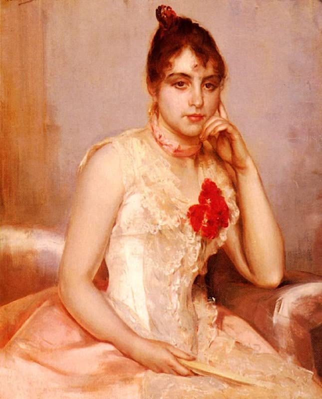 Art Tableau Beauté espagnole par Charles Hermans : impression d'art sur toile 60x90cm