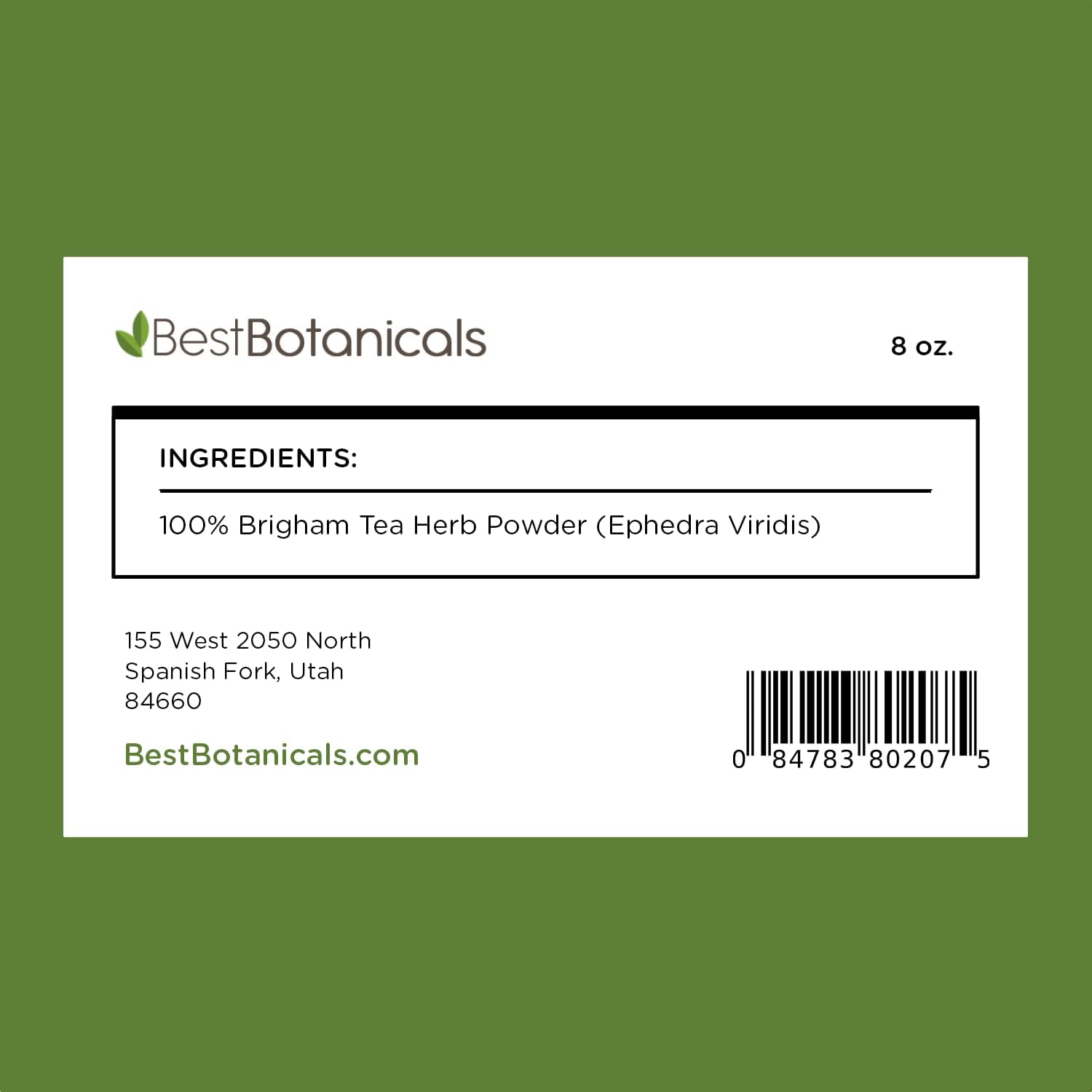 Best Botanicals Brigham Tea Herb Powder 8 oz.