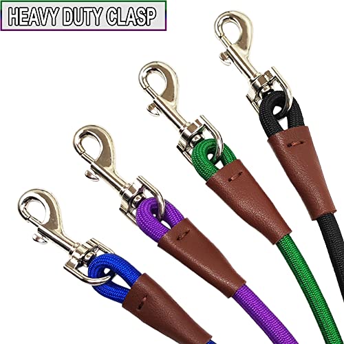 Sepxufore Small Dog Leash, 1/4" By 6/8/10 Ft Lightweight Durable Nylon Rope Leash, Bright Classic Leash For Small Pets/Puppy/Cat #TOP1