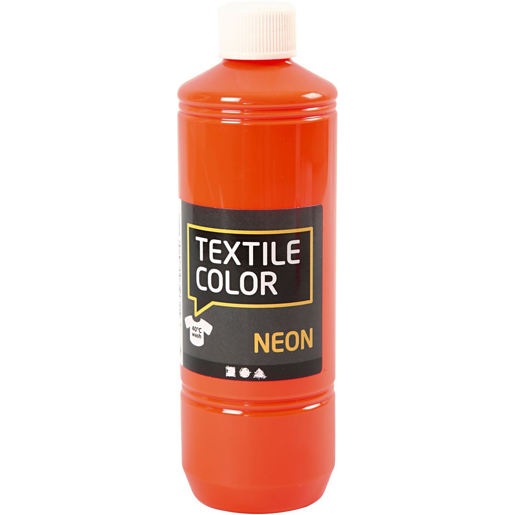 Creativ Neon Orange Textile Color Paint