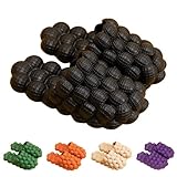 KKRMTUG Funny Bubble Massage Slippers for Women Men Soft Non-slip Spa Slippers Shower Bedroom Slippers Gym House Slippers, Fashion Unisex Stress Relief Slide Reflexology Sandals
