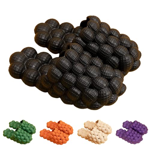 Funny Bubble Massage Slippers for Women Men Soft Non-slip Spa Slippers Shower Bedroom Slippers Gym House Slippers, Fashion Unisex Stress Relief Slide Reflexology Sandals