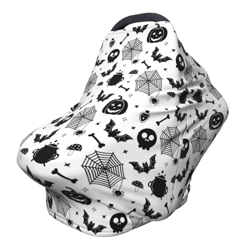 Bat Goth Pumpkin Skull Cover