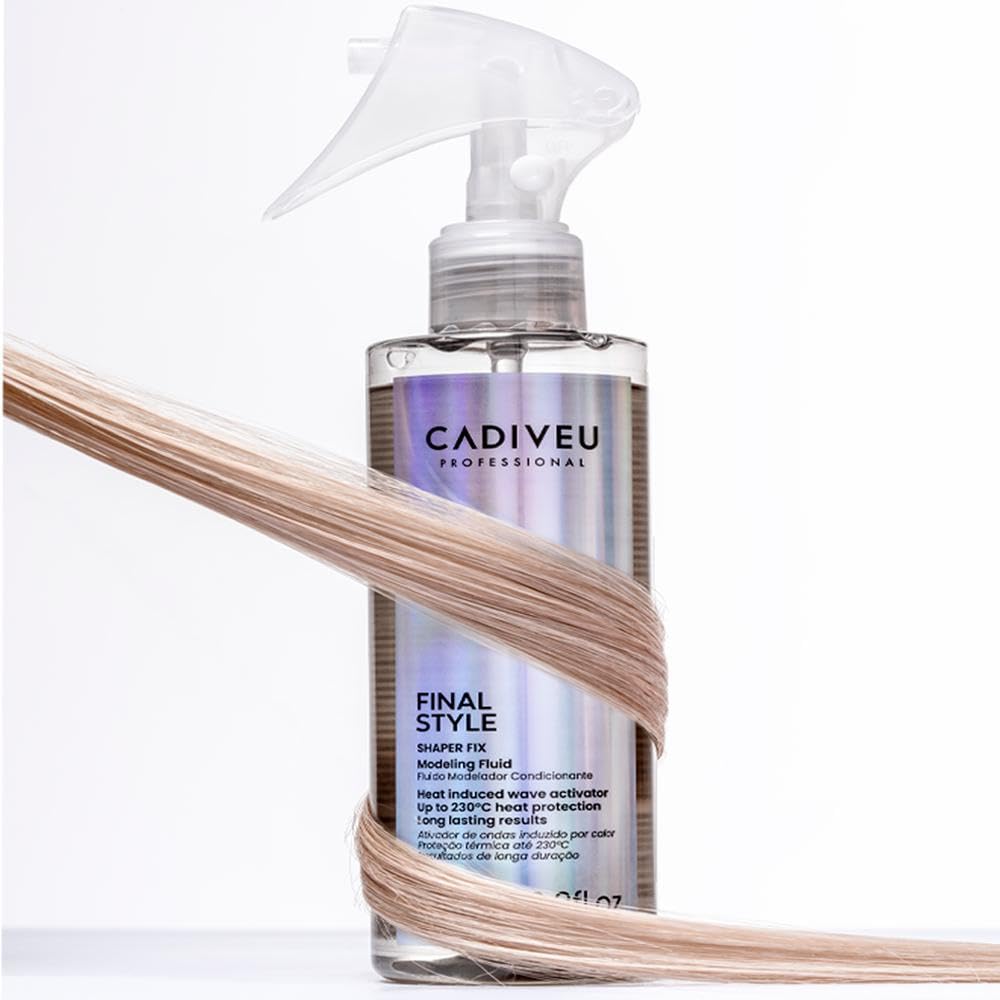 Cadiveu Final Style Shaper Fix Modeling Fluid 200 ml - Płyn modelujący do stylizacji wszystkich włosów