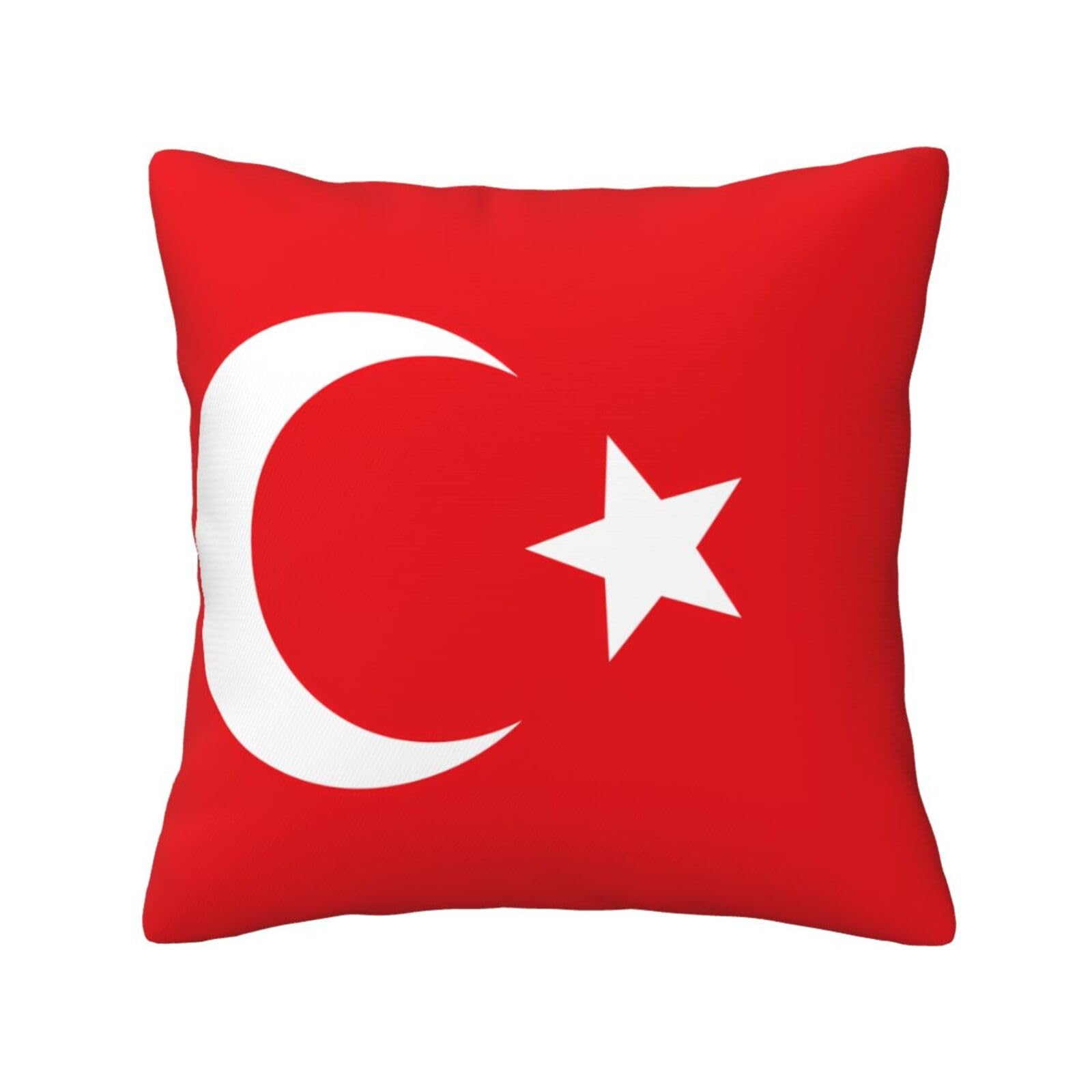 SXZVVBN Flag of TurkeyDecorative Square Sofa Cushion Covers