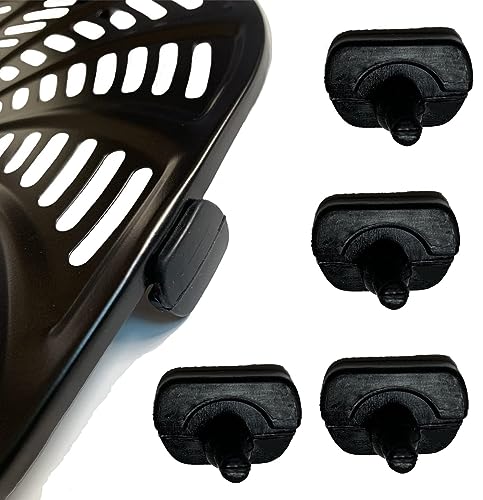ALJ Air Fryer Rubber Feet for Gourmia Air Fryers, 4PCS Upgraded Food Grade Air Fryer Silicone Rubber Tabs, Rubber Bumpers, Rubber Tips for Gourmia Air Fryer Tray, High Temperature Resistant